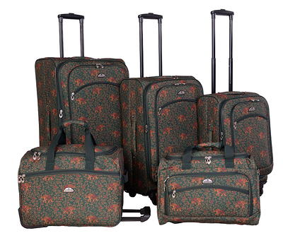 American Flyer Madrid 5pc. Luggage Set - Brown - Yahoo Shopping