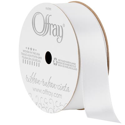 Offray Ribbon, Blush 1 1/2 Inch Double Face Satin Ribbon for