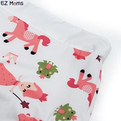 EZ Moms 6 Packs Soft Baby Diaper Covers for Girls Reusable Swim