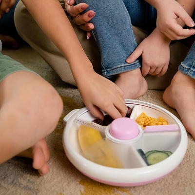 Gobe - Kids Large Snack Spinner, Taro Purple