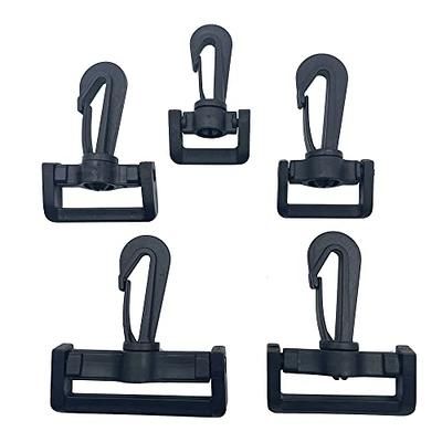 4-Pack Detachable Snap Hook Swivel Clasp with 1 Inch Screw Bar