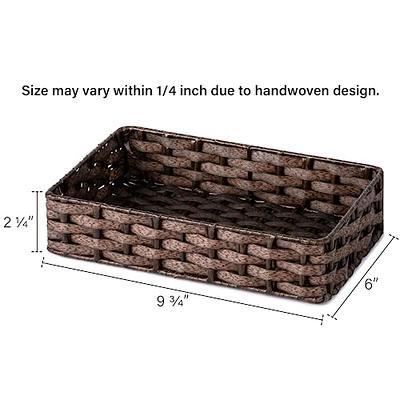 Small toilet paper basket. Bathroom storage basket. Rectangu - Inspire  Uplift