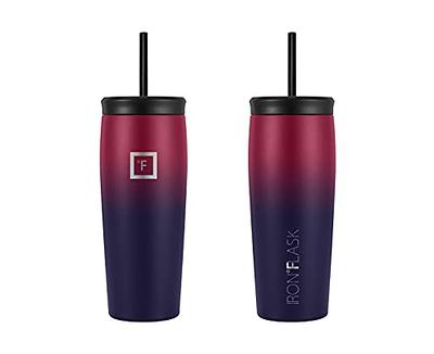 Simple Modern 16oz Voyager Travel Mug Tumbler w/Clear Flip Lid & Straw -  Coffee Cup Vacuum Insulated Flask 18/8 Stainless