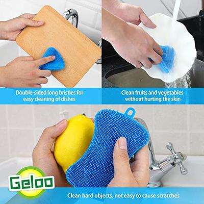 Silicone Sponge Dish Sponge, Cleaning Sponge Dish Washing Kitchen Gadgets  Brush Accessories, Kitchen Sponge Double Sided Sponge Brush(3 Pack) - Yahoo  Shopping