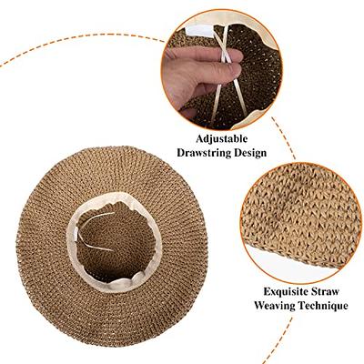 Women Floppy Straw Sun Hat Foldable Beach Hat Summer Packable Sun Hat -  Yahoo Shopping