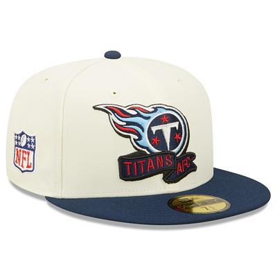 Men's New Era White Tennessee Titans Omaha Low Profile 59FIFTY Fitted Hat