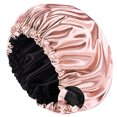 YANIBEST Silk Bonnet for Sleeping Satin Bonnet Hair Bonnets for Women and  Men Double Layer Ajustable Bonnet for Curly Braids Hair