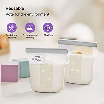 12-pack 8oz/250ml reuseable small plastic freezer storage