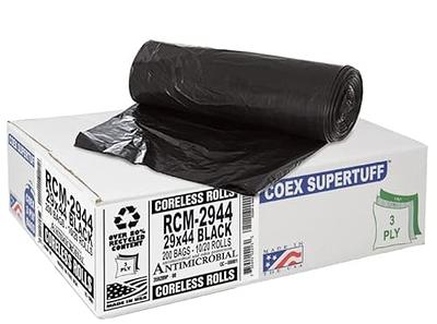 Aluf Plastics 26 Gal.29 in. x 44 in. 13 Micron Clear Slim Jim Trash Bags (250-Count)