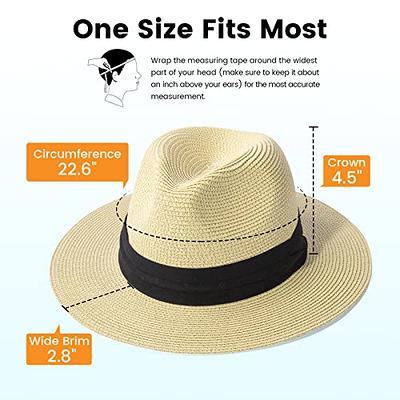 Sun Hats for Women Panama Hat Men & Womens Wide Brim Hat Sun Protection Foldable  Straw Beach Fedora Hat Women Floppy Beach Hat Sunhat Womens,Beige - Yahoo  Shopping
