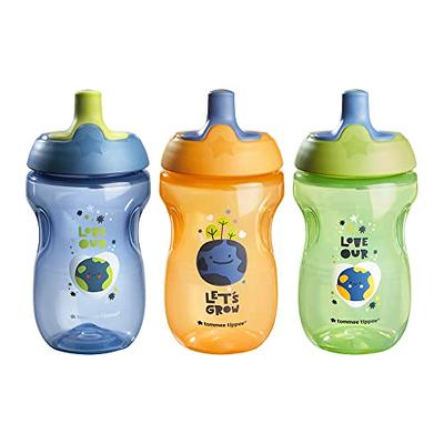 Tommee Tippee Sporty Water Bottle for Toddlers, 12 months+, 10oz,  Spill-Proof Sippy Cup, Easy to Hold, Bite Resistant Spout, Pack of 3, Blue,  Orange and Green - Yahoo Shopping