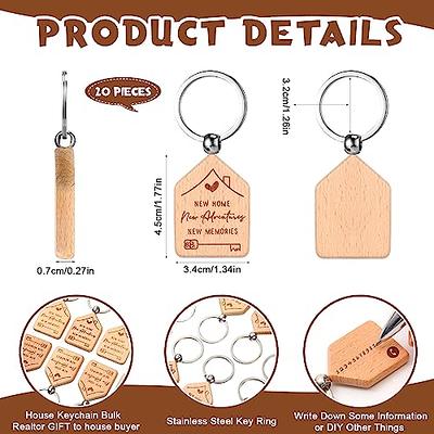 Inbagi 20 Pcs New Home Keychain Bulk Welcome Home Keychain Gifts House Key  Chain New Homeowner Engraved Wooden Key Tag Small House Shaped Keychains  for Family Client Buyer Customer - Yahoo Shopping