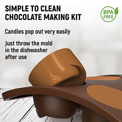 Chocolate Molds Silicone Set - 6 pk + Free Recipes Ebook - Food Grade Candy  Molds Silicone - Easy to Use Non-Stick Silicone Molds for Candy - Yahoo  Shopping