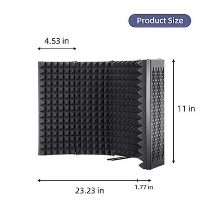 Professional Microphone Isolation Ball Shield - Superior Noise Cancellation  with Pop Filter and High-Density Sound Absorbing Foam - Studio Quality