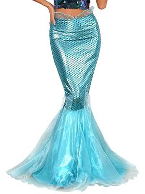 Mint Green Sequin Mermaid Costume Tail Skirt With High Waisted Slimming  Design Features - Etsy