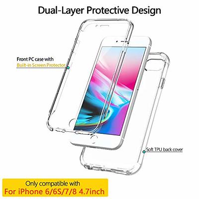 PeeTep iPhone 8 Plus Case, iPhone 7 Plus Case for Girls Women,Luxury Slim  Electroplate Edge Bumper Case with Full Camera Lens Protection Raised
