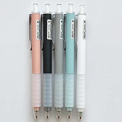 ZLSPTK 6Pcs Cute Pens Kawaii Gel Pens Retractable Korean Pens Fine Point  Smooth Writing Pens 0.5 Black Soft Grip Quick Dry Ink Aesthetic Office  School