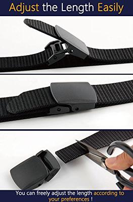 LionVII Belt for Men, Web Belt with YKK Plastic Buckle Durable Breathable  Strap for Work Hiking, Adjustable for Waist Below 46 inch(Black) - Yahoo  Shopping