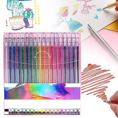 48 Color/Set Gel Pen Refills Glitter Coloring Drawing Markers