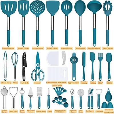 Umite Chef Silicone Kitchen Cooking Utensil Set, 43 pcs Spatula