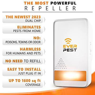 Ultrasonic Pest Repeller Plug in 2 Pack Repellent Control - Get Rid of  Mosquito, Mice, Cockroach Spider