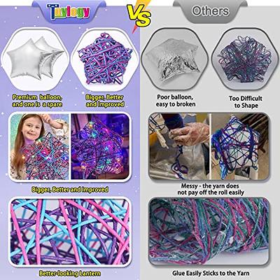 3D String Art Kit for Kids - Makes a Light-Up Star Lantern with 20  Multi-Colored LED Bulbs - Kids Gifts - Crafts for Girls and Boys Ages 8-12  - DIY