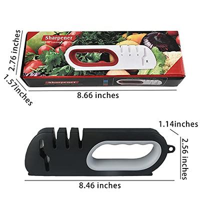 FatPnut 4-in-1 Kitchen Knife Accessories Easy to Use Knife Sharpener, kitchen  knife sharpener, Repair, Restore, Polish Blades for All Type Knives  Includes Scissors (Grey) KS-02-G - Yahoo Shopping