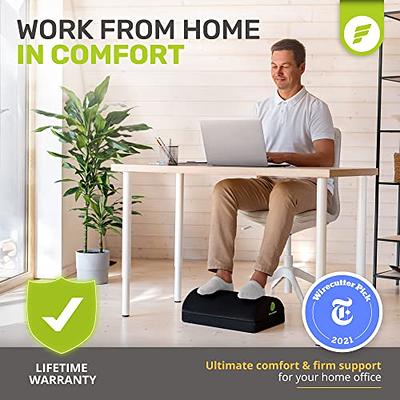 ErgoFoam Adjustable Foot Rest (Mesh) - Orthopedic Teardrop Design