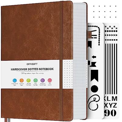 Large 8.5 X 11 Dotted Bullet Journal (Red #3) Hardcover - 245 Numbered Pages