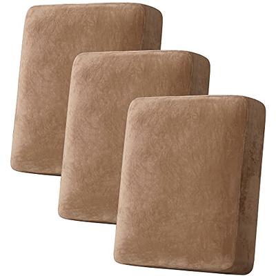 Sofa Seat Cushion Cover, Faux Leather Stretchy Chair Loveseat Couch Cushion  Covers Slipcovers 