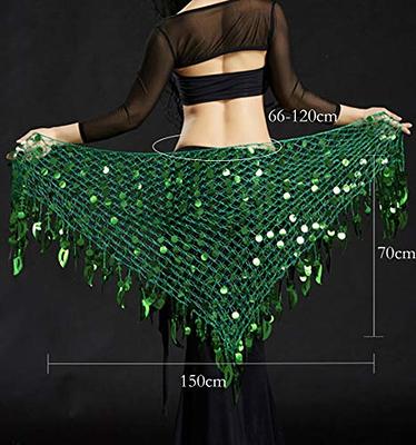 New Performance Belly Dance Costume Outfit Set Bra Top Belt Hip Scarf Skirts