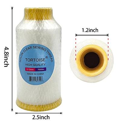 Tortoise 7,700 Yards Nylon Clear Thread Invisible Thread for Quilting Clear  Serger Thread,String Beads,Trademark Tags 0.12mm - Yahoo Shopping