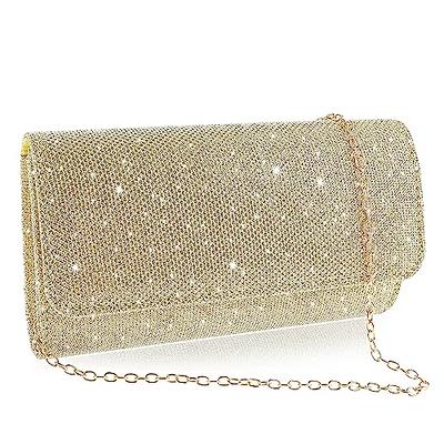 TINDTOP Clutch Purses for Women, Formal Evening Clutch Bags Shoulder Envelope Party Handbags Wedding Cocktail Prom Clutches