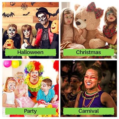  16 Pieces Carnival Face Stencils Reusable Face Paint