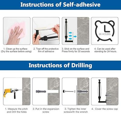  Fixwal Paper Towel Holder Under Cabinet, Single Hand