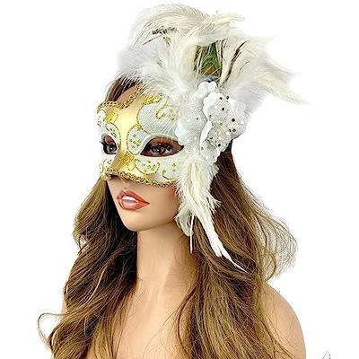 IDOXE Golden Black Couple Masquerade Masks Set Venetian Party Mask