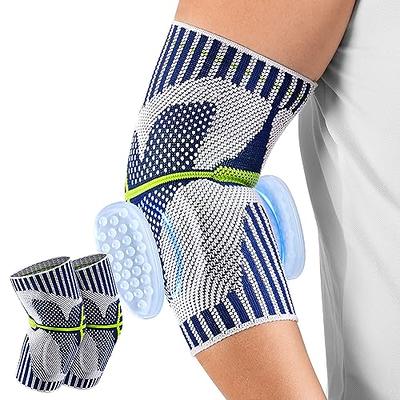  HiRui Tennis Elbow Brace for Forearm Tension Relief, Elbow  Support Arm Brace Straps Compression Pad for Men and Women, Pressure Bands  for Tendonitis Muscle Strains Weightlifting Golfer Baseball Yoga (Black-1  Pack) 