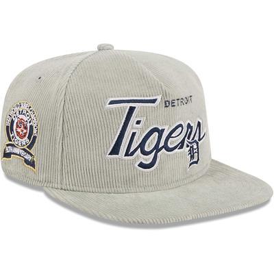 Men's New Era Gray Detroit Tigers Corduroy Golfer Adjustable Hat