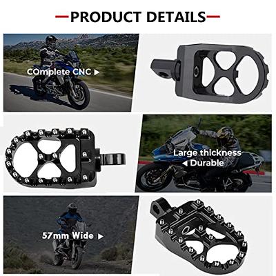 CICMOD CNC Wide Foot Pegs 360°Rotate MX Chopper Bobber Style for Harley  Dyna Sportster Black - Yahoo Shopping