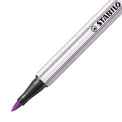 STABILO Pen 68 Fibre Tip Brush Pen - ARTY - Wallet of 10