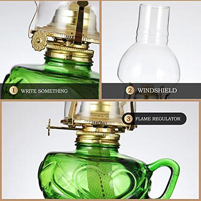 Large Glass Kerosene Oil Lamp Lantern Vintage Oil Lamps for Indoor Use  Decor Chamber Hurricane Lamp - Yahoo Shopping