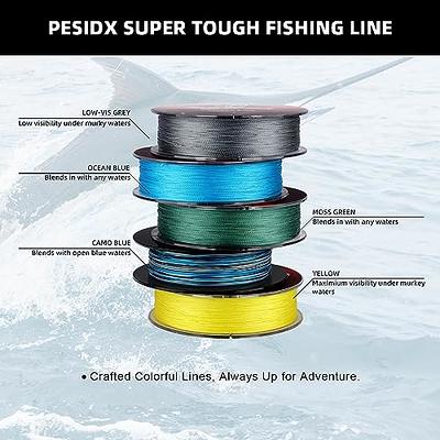 Pesidx Braided Fishing Line, Abrasion Resistant Braided Lines, High  Sensitivity and Zero Stretch, 4 Strands to 8 Strands with Smaller Diameter  - Yahoo Shopping