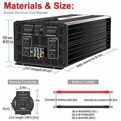 8000W 10000W Inversor Pure Sine Wave Power Inverter Convertidor