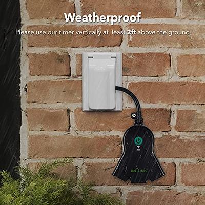 BN-LINK Outdoor Indoor Wireless Remote Control 3-Prong Outlet Weather