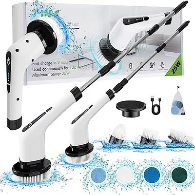 1000RPM Electric Spin Scrubber, 20V Cordless Cleaning Brush with Adjustable  Extension Arm, 4 Replaceable Cleaning Heads, Hook and Gloves, 1 Hour Fast  Charge, Waterproof - for Bathroom/Tub/Tile/Floor - Yahoo Shopping