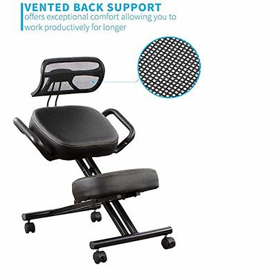 Ergonomic Posture Chair,Ergonomic Kneeling Chair,Ergonomic Kneeling Chair  Adjustable Posture Correction Knee Stool with Back Support 