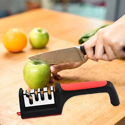 Kitchen Knife Accessories Knife Sharpener Compact for Easy Storage, Stable  Non-slip Base Handheld Knife Sharpeners for Kitchen Knives & Pocket Knife  Sharpener - Yahoo Shopping