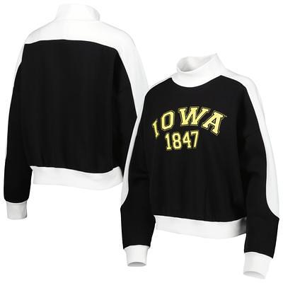 Women's Gameday Couture White Iowa Hawkeyes It's A Vibe Dolman Pullover  Sweatshirt