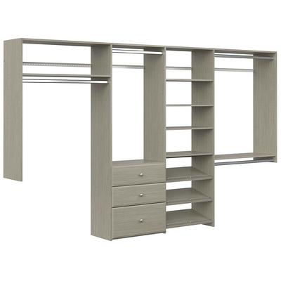 Closet Evolution Ultimate 84 in. W - 115 in. W Espresso Wood