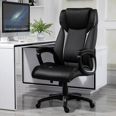 Vinsetto Mid-Back Office Chair PU Leather Swivel Task Armchair with